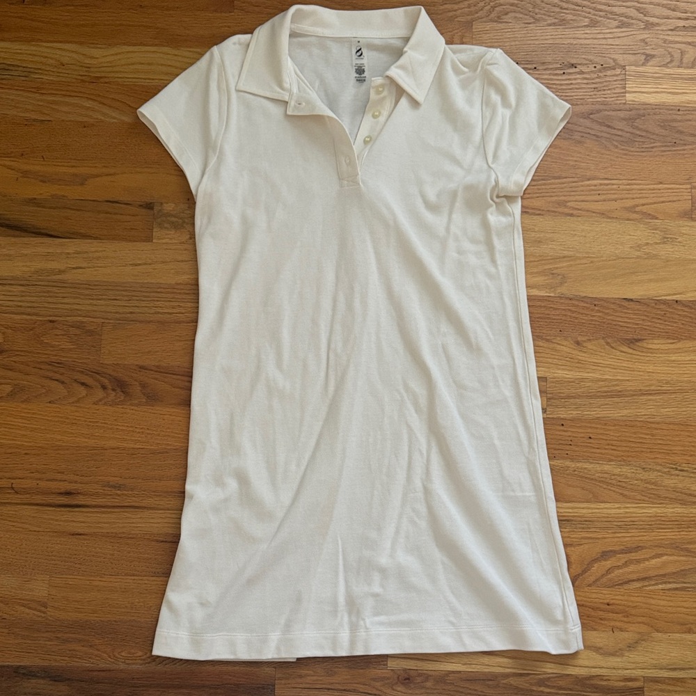 Lou & Grey Cream Polo Shirt Dress